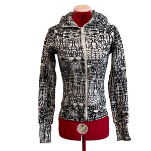 lululemon athletica Black and White Patterned Hoodie
